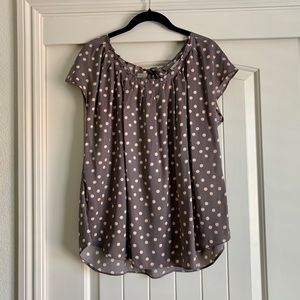 Lauren Conrad pleat neck top